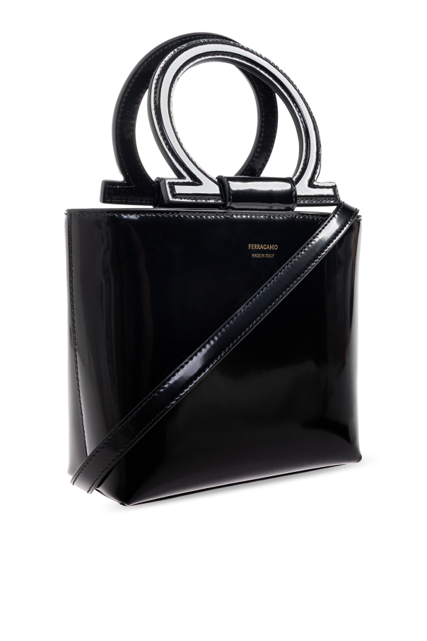 Black Lacquered handbag FERRAGAMO - Vitkac GB